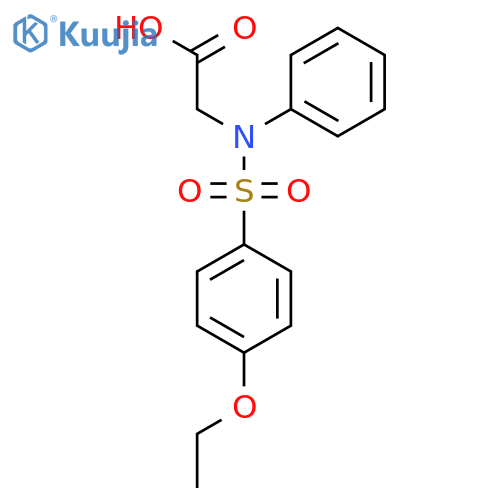 N-(4-Ethoxyphenyl)sulfonyl-N-phenylglycine structure