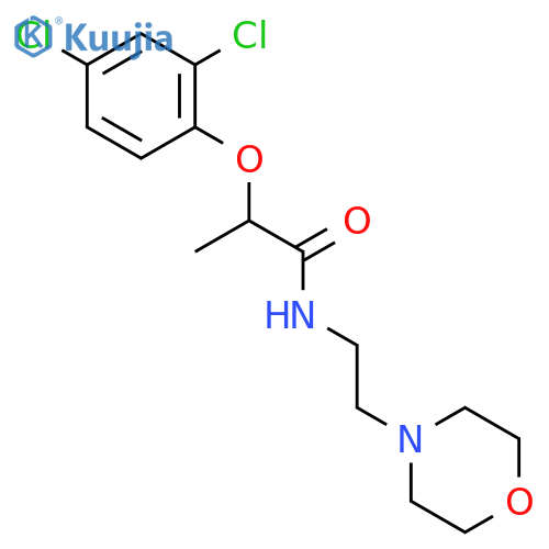 PROPANAMIDE, 2-(2,4-DICHLOROPHENOXY)-N-[2-(4-MORPHOLINYL)ETHYL]- structure