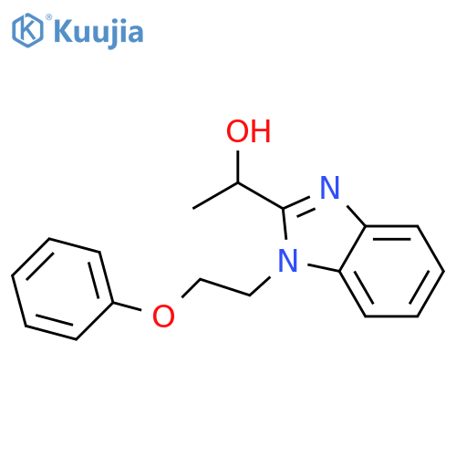 1-1-(2-phenoxyethyl)-1H-1,3-benzodiazol-2-ylethan-1-ol structure