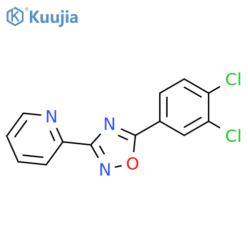2-5-(3,4-dichlorophenyl)-1,2,4-oxadiazol-3-ylpyridine structure