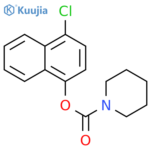 4-chloronaphthalen-1-yl piperidine-1-carboxylate structure