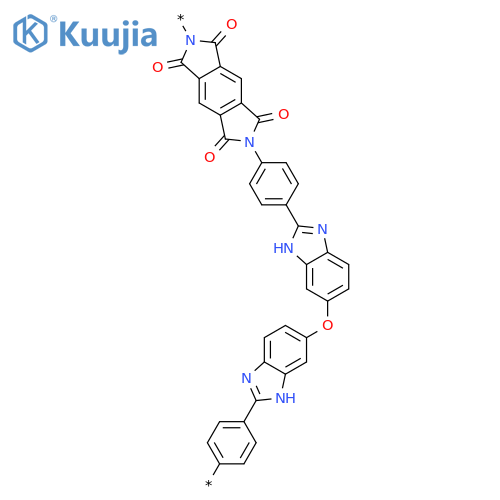 POLY[(5,7-DIHYDRO-1,3,5,7-TETRAOXOBENZO[1,2-C:4,5-C']DIPYRROLE-2,6(1H,3H)-DIYL)-1,4-PHENYLENE-1H-BENZIMIDAZOLE-2,5-DIYLOXY-1H-BENZIMIDAZOLE-5,2-DIYL-1,4-PHENYLENE] structure