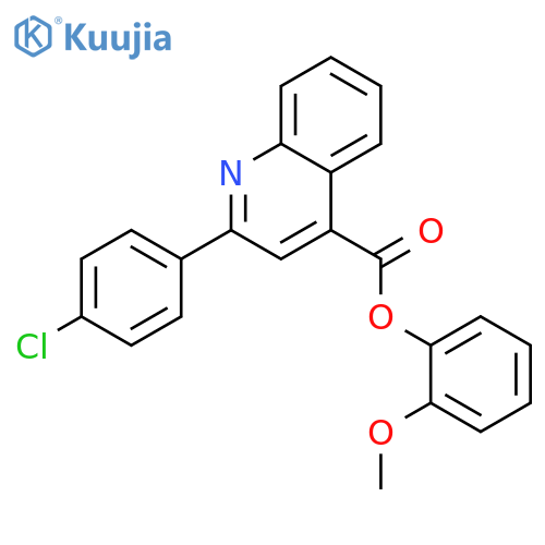 2-methoxyphenyl 2-(4-chlorophenyl)-4-quinolinecarboxylate structure