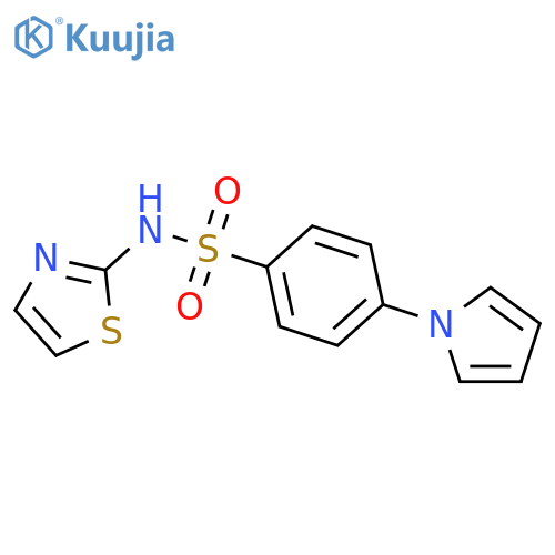4-(1H-pyrrol-1-yl)-N-(1,3-thiazol-2-yl)benzenesulfonamide structure