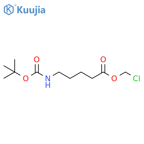 Chloromethyl 5-{[(tert-butoxy)carbonyl]amino}pentanoate structure