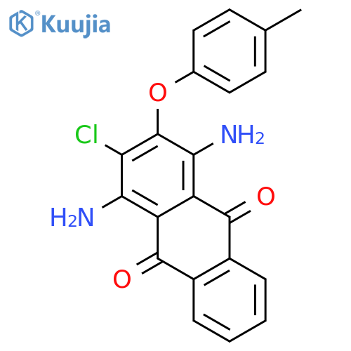 9,10-Anthracenedione, 1,4-diamino-2-chloro-3-(4-methylphenoxy)- structure