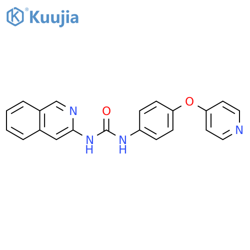 Urea, N-3-isoquinolinyl-N'-[4-(4-pyridinyloxy)phenyl]- structure