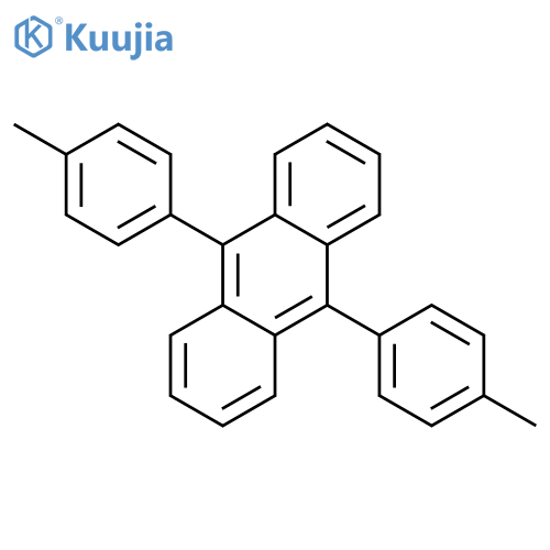 Anthracene,9,10-bis(4-methylphenyl)- structure