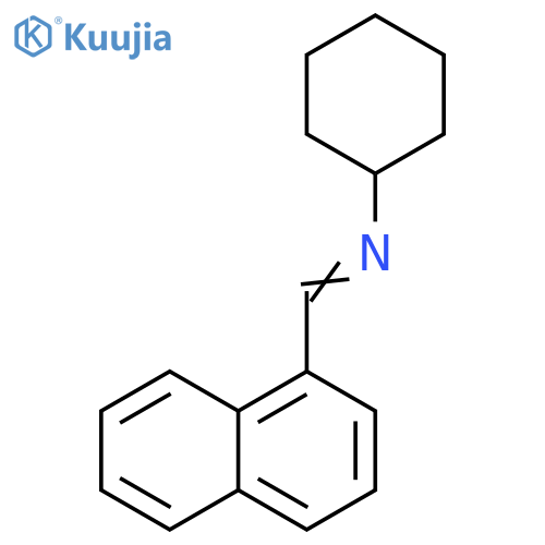 Cyclohexanamine, N-(1-naphthalenylmethylene)- structure