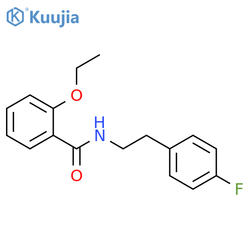 2-ethoxy-N-[2-(4-fluorophenyl)ethyl]benzamide structure