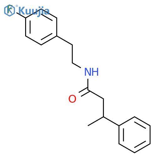 N-[2-(4-fluorophenyl)ethyl]-3-phenylbutanamide structure