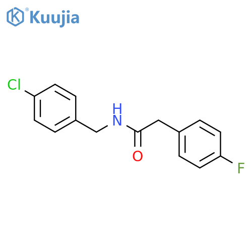 N-(4-chlorobenzyl)-2-(4-fluorophenyl)acetamide structure