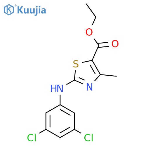 Ethyl 2-(3,5-dichloroanilino)-4-methyl-1,3-thiazole-5-carboxylate structure