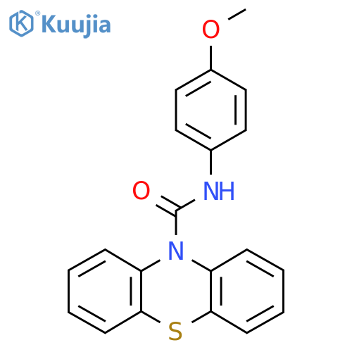 N-(4-methoxyphenyl)-10H-phenothiazine-10-carboxamide structure