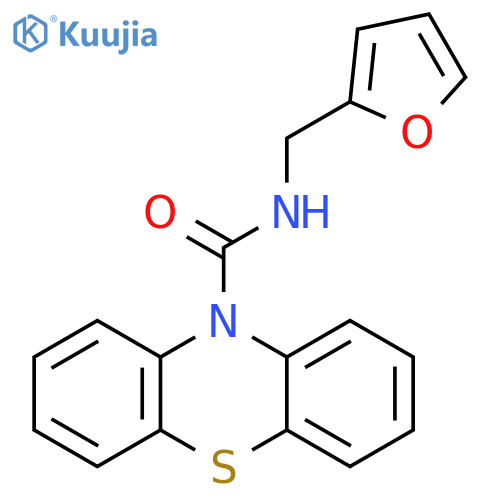 N-(furan-2-yl)methyl-10H-phenothiazine-10-carboxamide structure