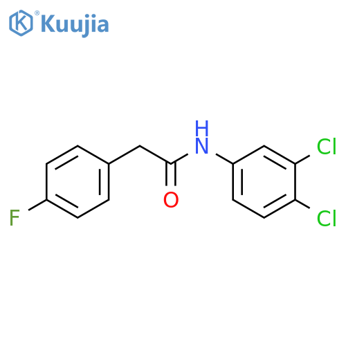 N-(3,4-dichlorophenyl)-2-(4-fluorophenyl)acetamide structure