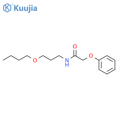 N-(3-butoxypropyl)-2-phenoxyacetamide structure