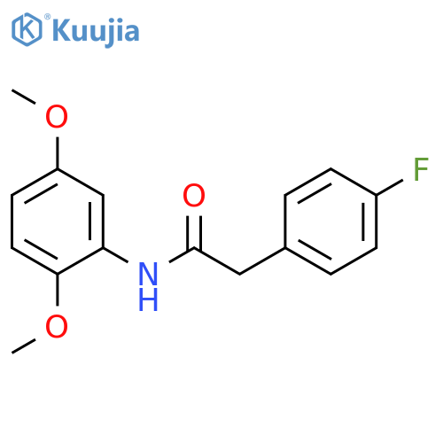 N-(2,5-dimethoxyphenyl)-2-(4-fluorophenyl)acetamide structure
