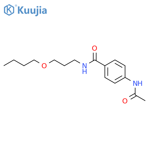 4-(acetylamino)-N-(3-butoxypropyl)benzamide structure