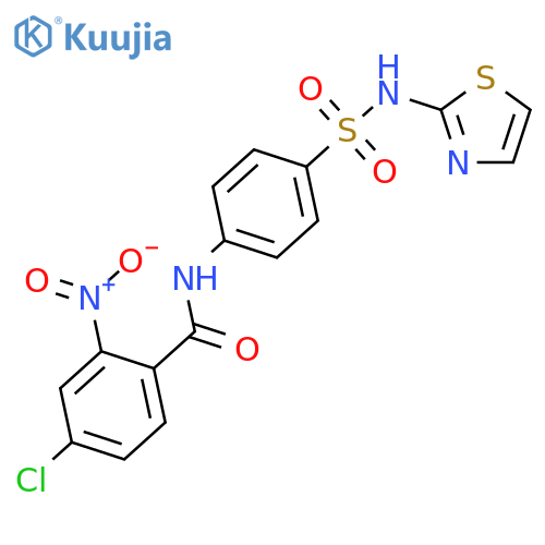 4-chloro-2-nitro-N-[4-(1,3-thiazol-2-ylsulfamoyl)phenyl]benzamide structure