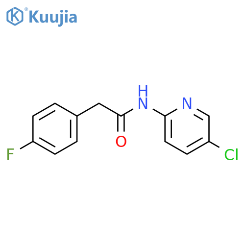 N-(5-chloro-2-pyridinyl)-2-(4-fluorophenyl)acetamide structure