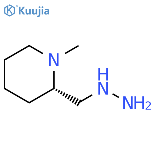 Piperidine,2-(hydrazinylmethyl)-1-methyl-, (2S)- structure