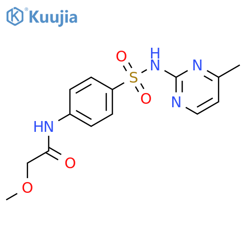2-methoxy-N-(4-{[(4-methyl-2-pyrimidinyl)amino]sulfonyl}phenyl)acetamide structure