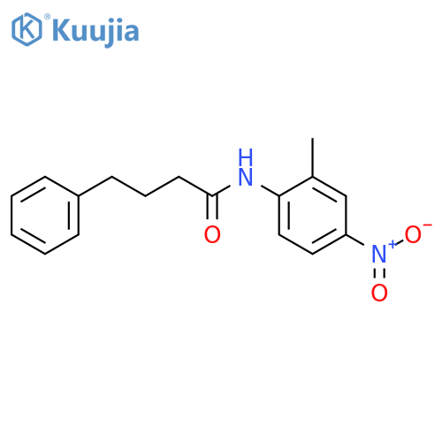 N-(2-methyl-4-nitrophenyl)-4-phenylbutanamide structure
