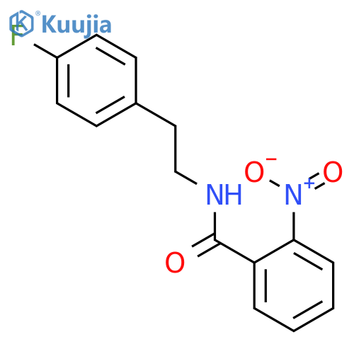 N-[2-(4-fluorophenyl)ethyl]-2-nitrobenzamide structure