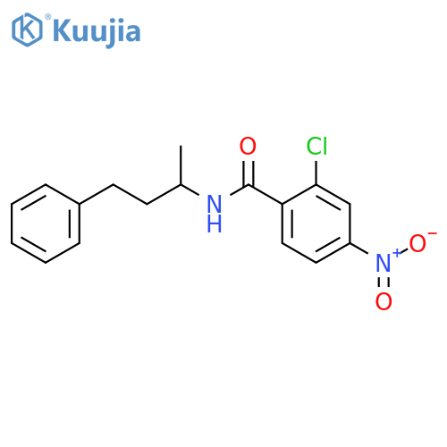 2-chloro-4-nitro-N-(4-phenylbutan-2-yl)benzamide structure
