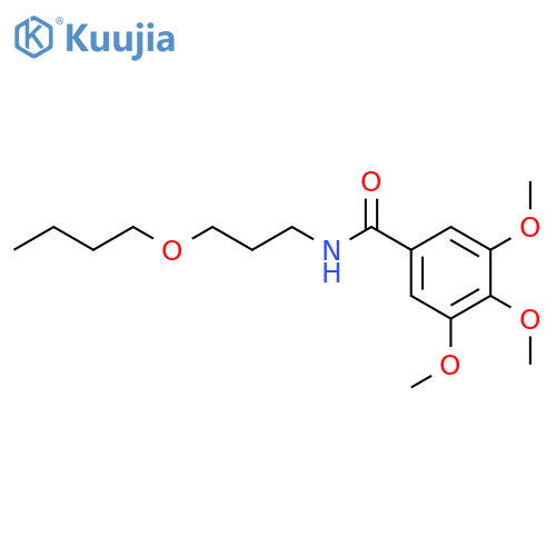 N-(3-butoxypropyl)-3,4,5-trimethoxybenzamide structure