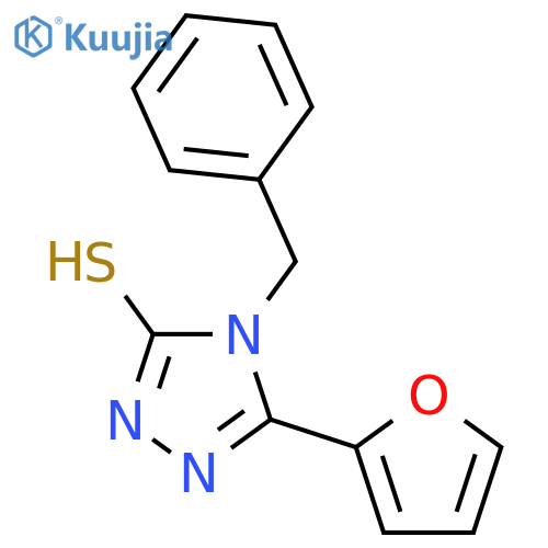 4-Benzyl-5-(furan-2-yl)-4H-1,2,4-triazole-3-thiol structure