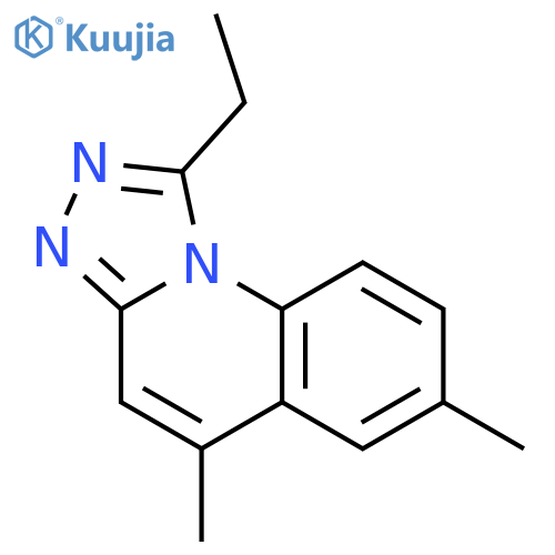 [1,2,4]Triazolo[4,3-a]quinoline,1-ethyl-5,7-dimethyl- structure