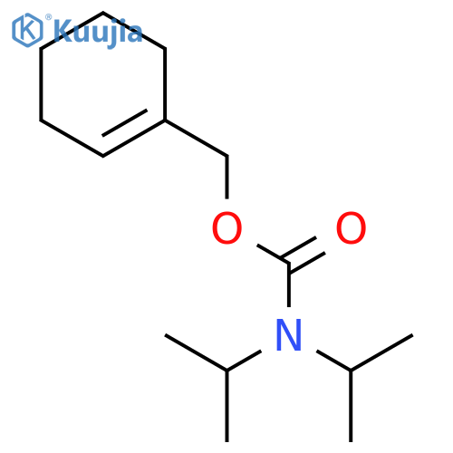 CARBAMIC ACID, BIS(1-METHYLETHYL)-, 1-CYCLOHEXEN-1-YLMETHYL ESTER structure