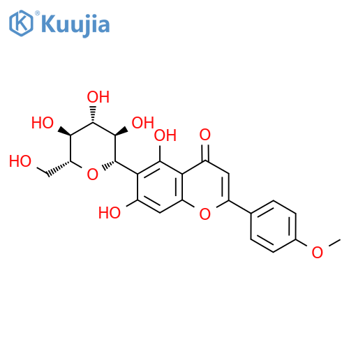 5,7-Dihydroxy-2-(4-methoxyphenyl)-6-[(2S,3R,4R,5S,6R)-3,4,5-trihydroxy-6-(hydroxymethyl)oxan-2-yl]chromen-4-one structure