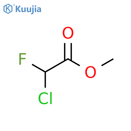 Acetic acid, chlorofluoro-, methyl ester structure