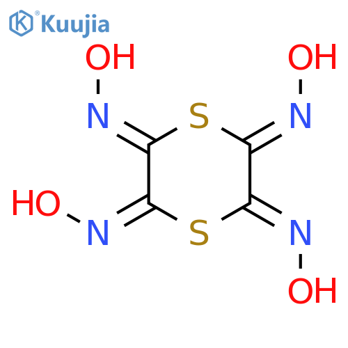 1,4-DITHIANE-2,3,5,6-TETRONE, TETRAOXIME structure