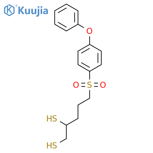 1,2-Pentanedithiol, 5-[(4-phenoxyphenyl)sulfonyl]- structure