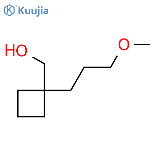1-(3-methoxypropyl)cyclobutylmethanol structure