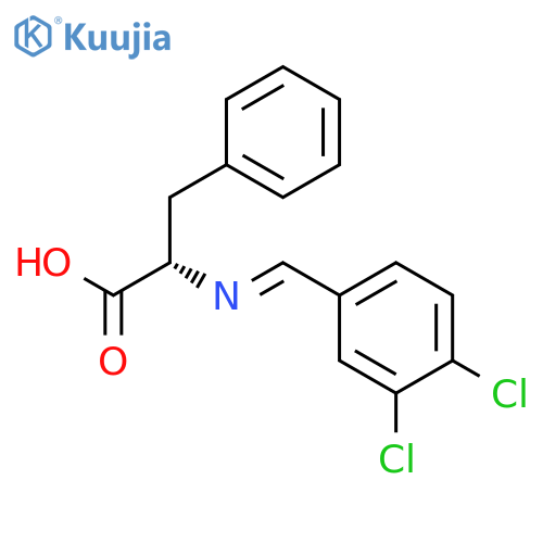 L-PHENYLALANINE, N-[(3,4-DICHLOROPHENYL)METHYLENE]- structure