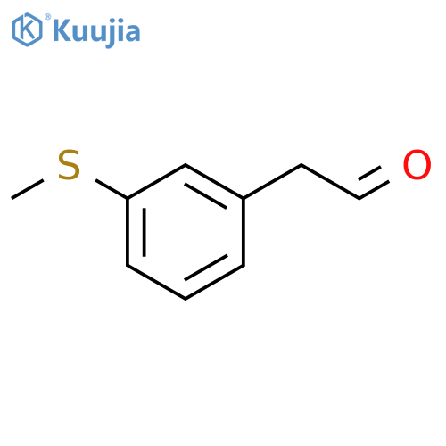 2-3-(methylsulfanyl)phenylacetaldehyde structure