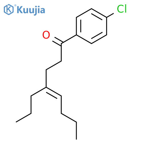 4-Octen-1-one, 1-(4-chlorophenyl)-4-propyl-, (4E)- structure