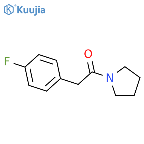 1-[(4-fluorophenyl)acetyl]pyrrolidine structure