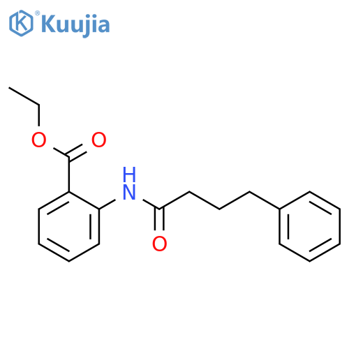 ethyl 2-[(4-phenylbutanoyl)amino]benzoate structure