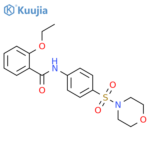2-ethoxy-N-[4-(4-morpholinylsulfonyl)phenyl]benzamide structure