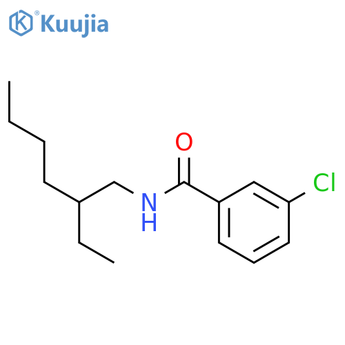 3-chloro-N-(2-ethylhexyl)benzamide structure