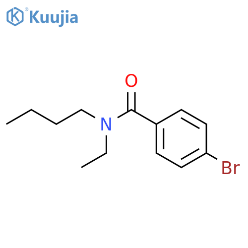 4-bromo-N-butyl-N-ethylbenzamide structure