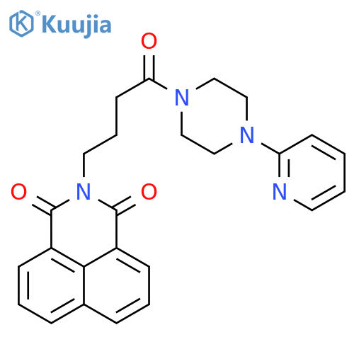 3-{4-oxo-4-4-(pyridin-2-yl)piperazin-1-ylbutyl}-3-azatricyclo7.3.1.0^{5,13}trideca-1(12),5,7,9(13),10-pentaene-2,4-dione structure