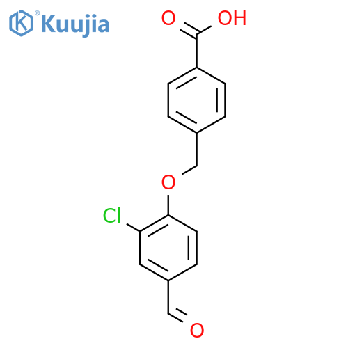 4-[(2-Chloro-4-formylphenoxy)methyl]benzoic acid structure