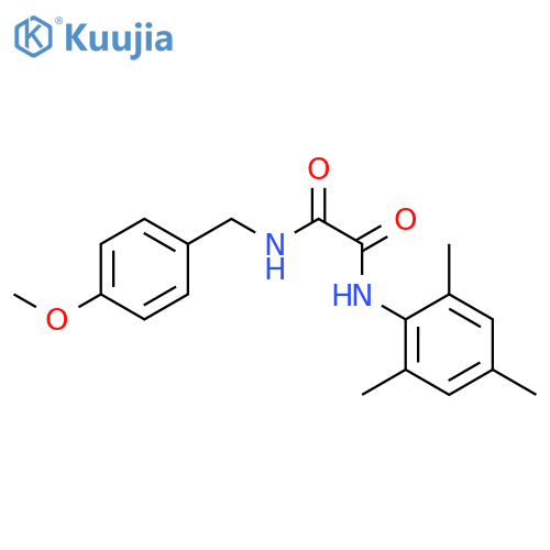N'-(4-methoxyphenyl)methyl-N-(2,4,6-trimethylphenyl)ethanediamide structure